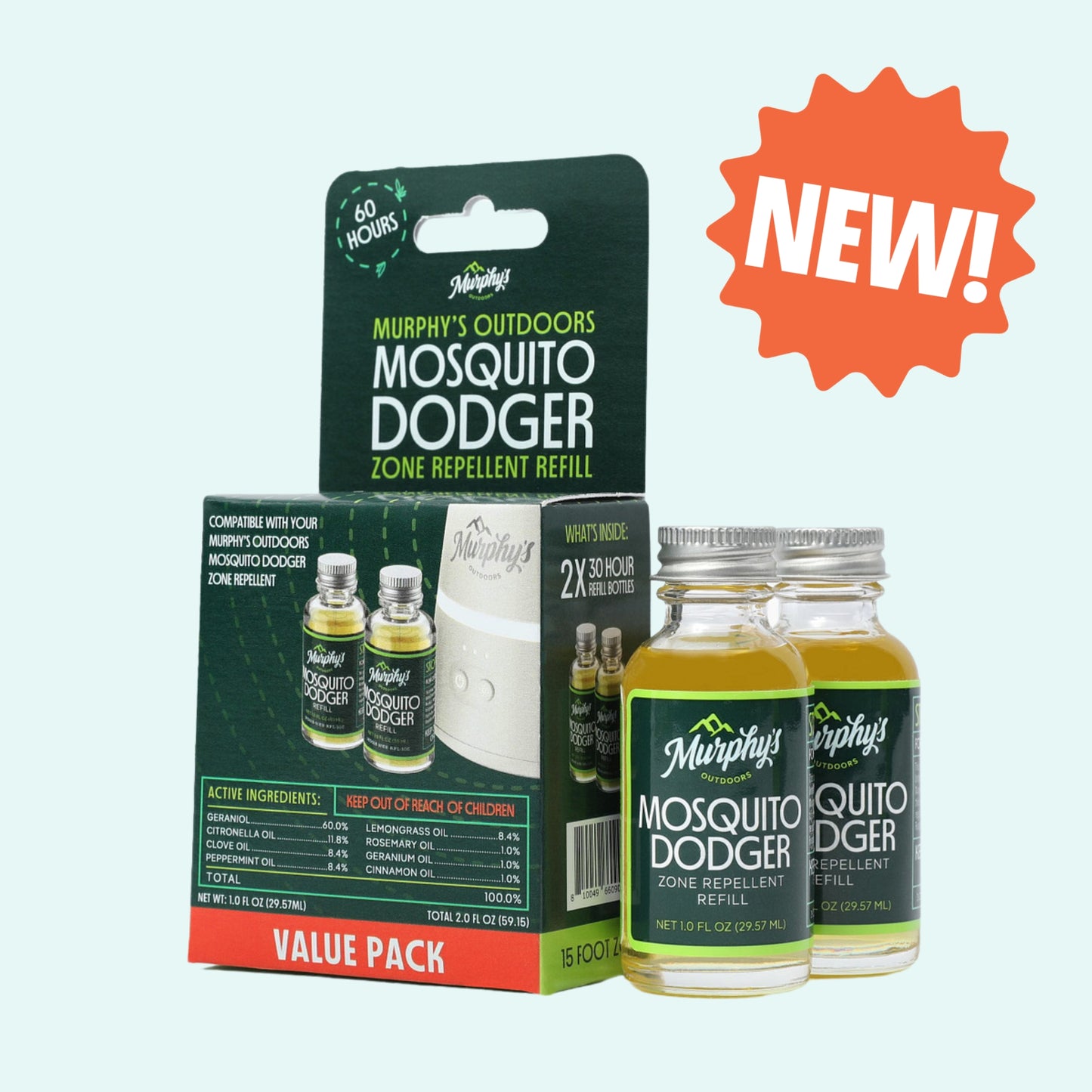 Mosquito Dodger Zone Repellent Refill - Case of 6