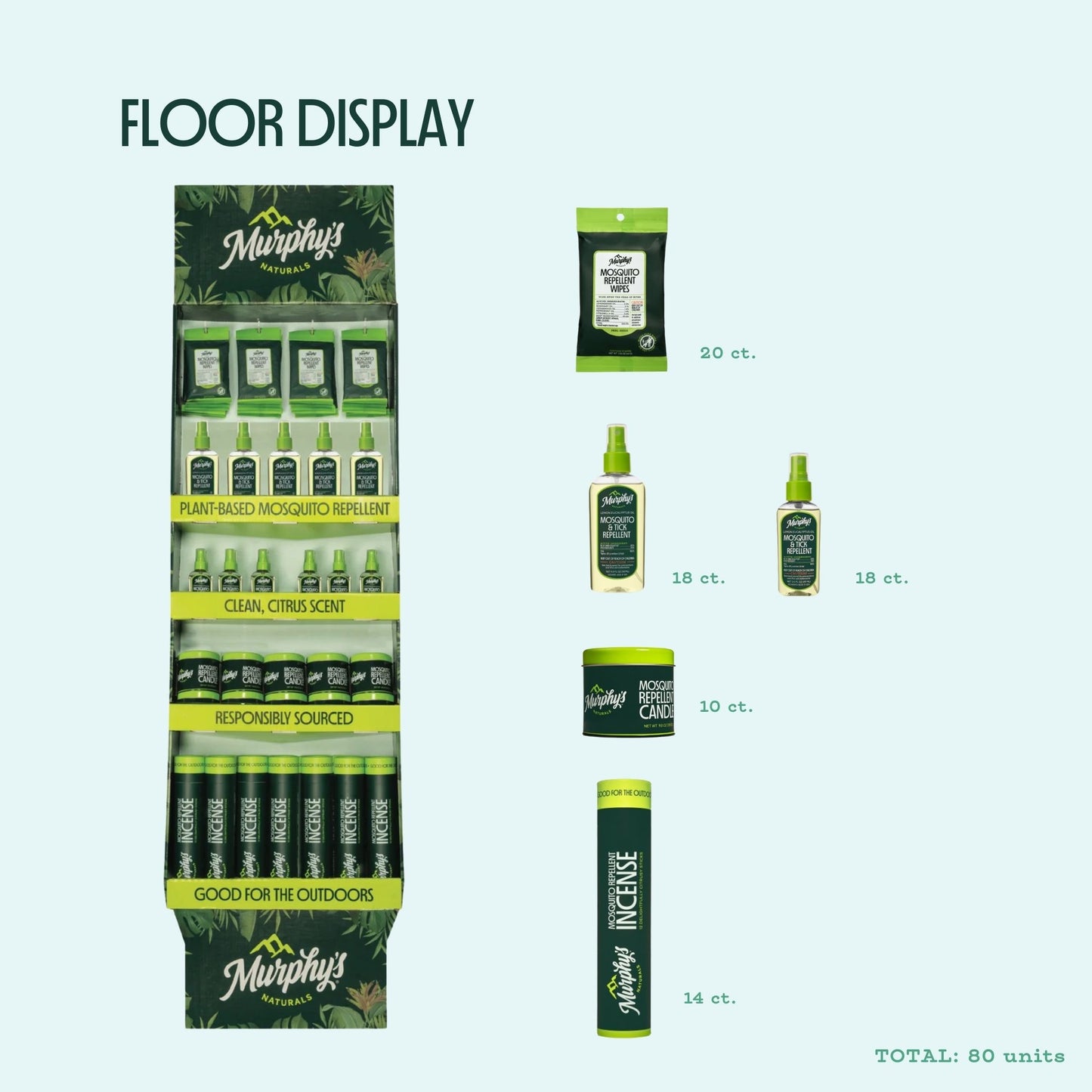 Murphy's Naturals Floor Display (80 ct)