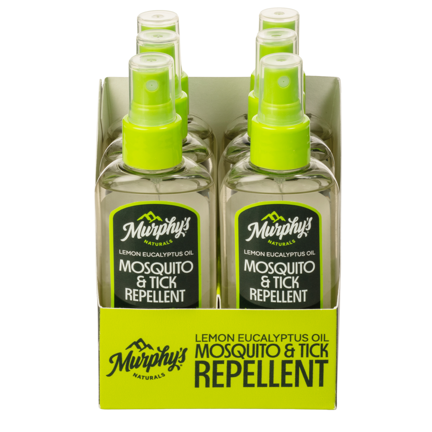 Lemon Eucalyptus Oil Mosquito and Tick Repellent Spray (4oz) - Display of 6
