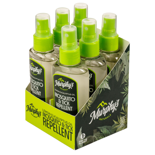 Lemon Eucalyptus Oil Mosquito and Tick Repellent Spray (4oz) - Display of 6