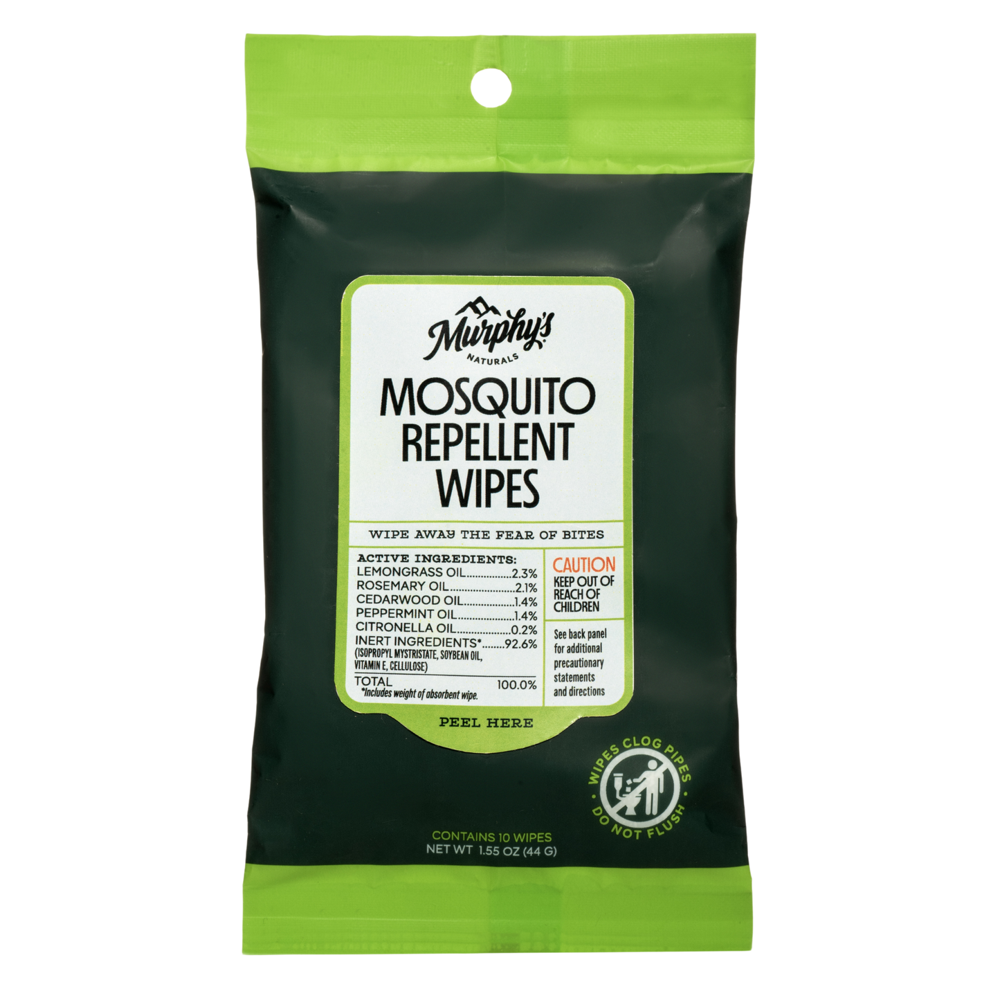 Mosquito Repellent Wipes (10ct) - Display of 6