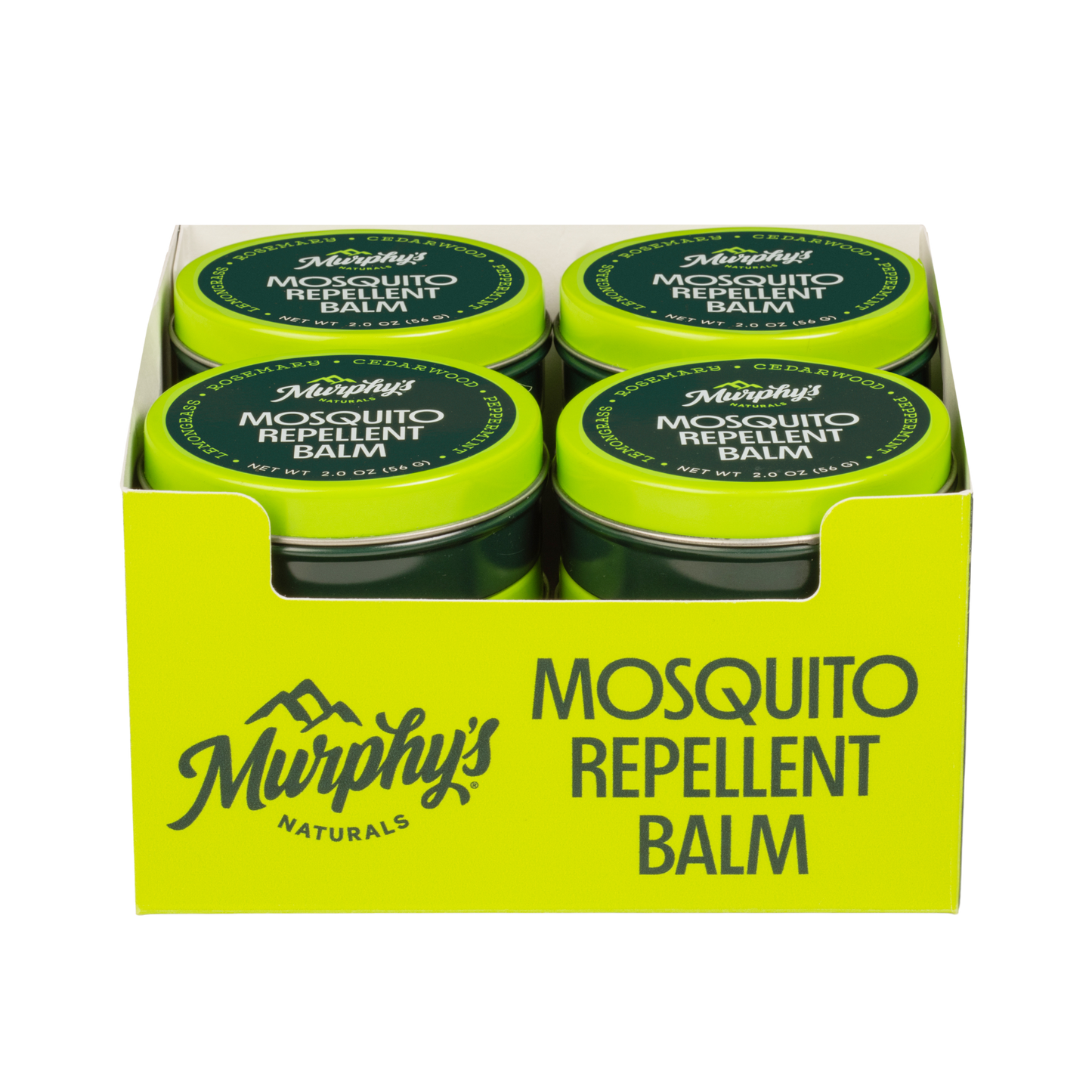 Mosquito Repellent Balm Tin (2oz) - Display of 12