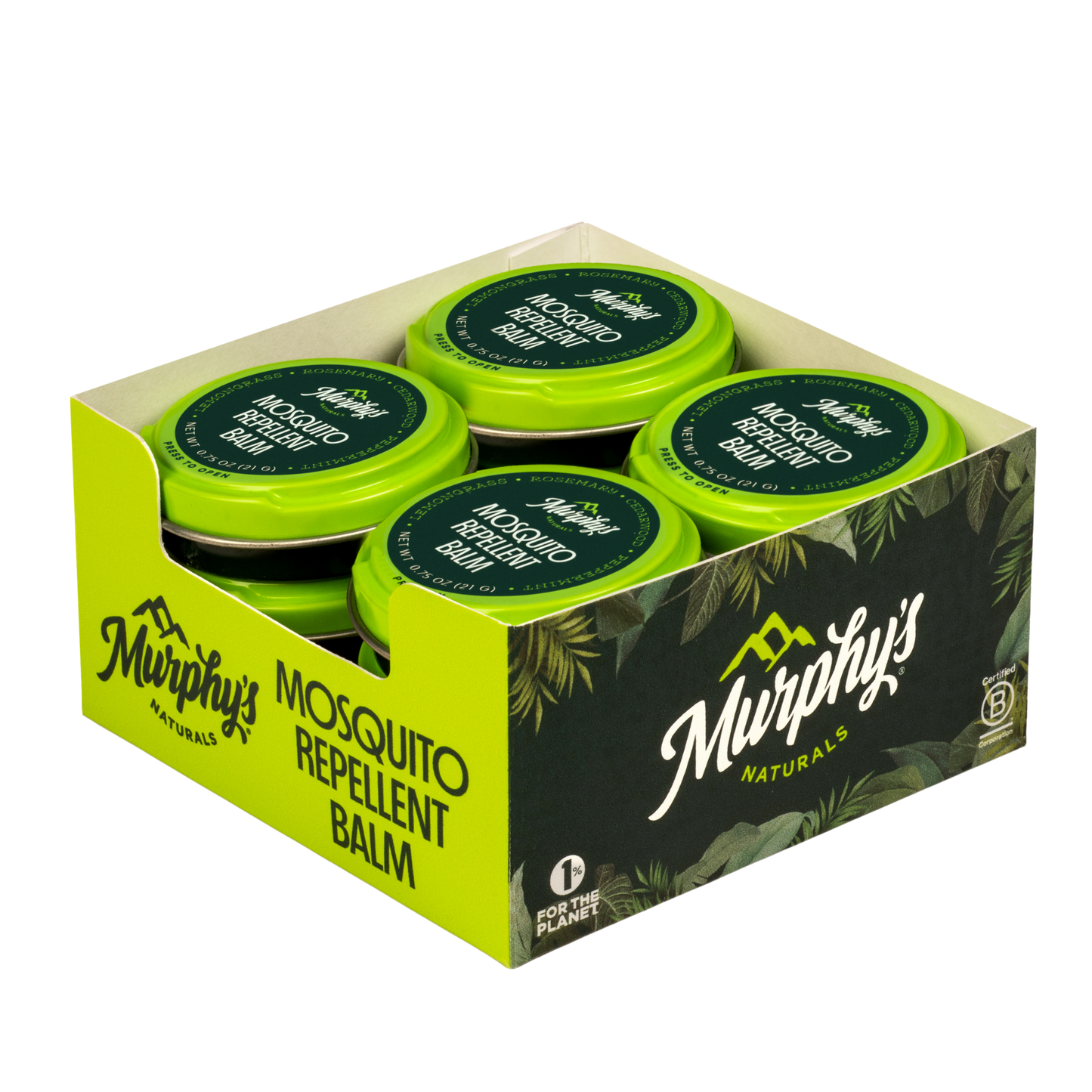 Mosquito Repellent Balm Tin (0.75oz) - Display of 12