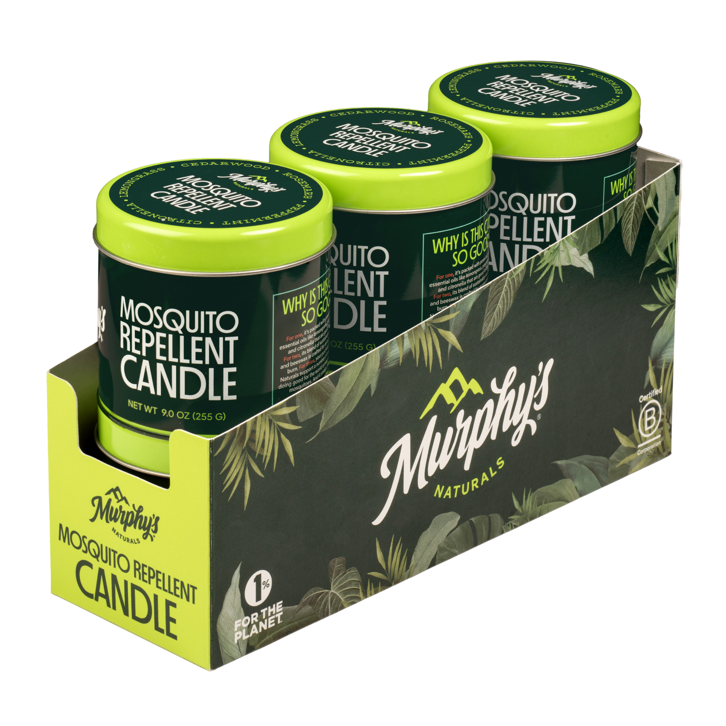 Mosquito Repellent Candle (9oz) - Display of 6
