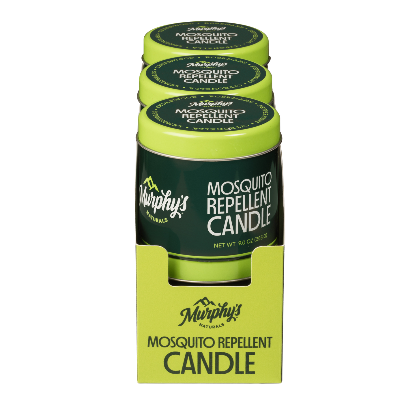 Mosquito Repellent Candle (9oz) - Display of 6