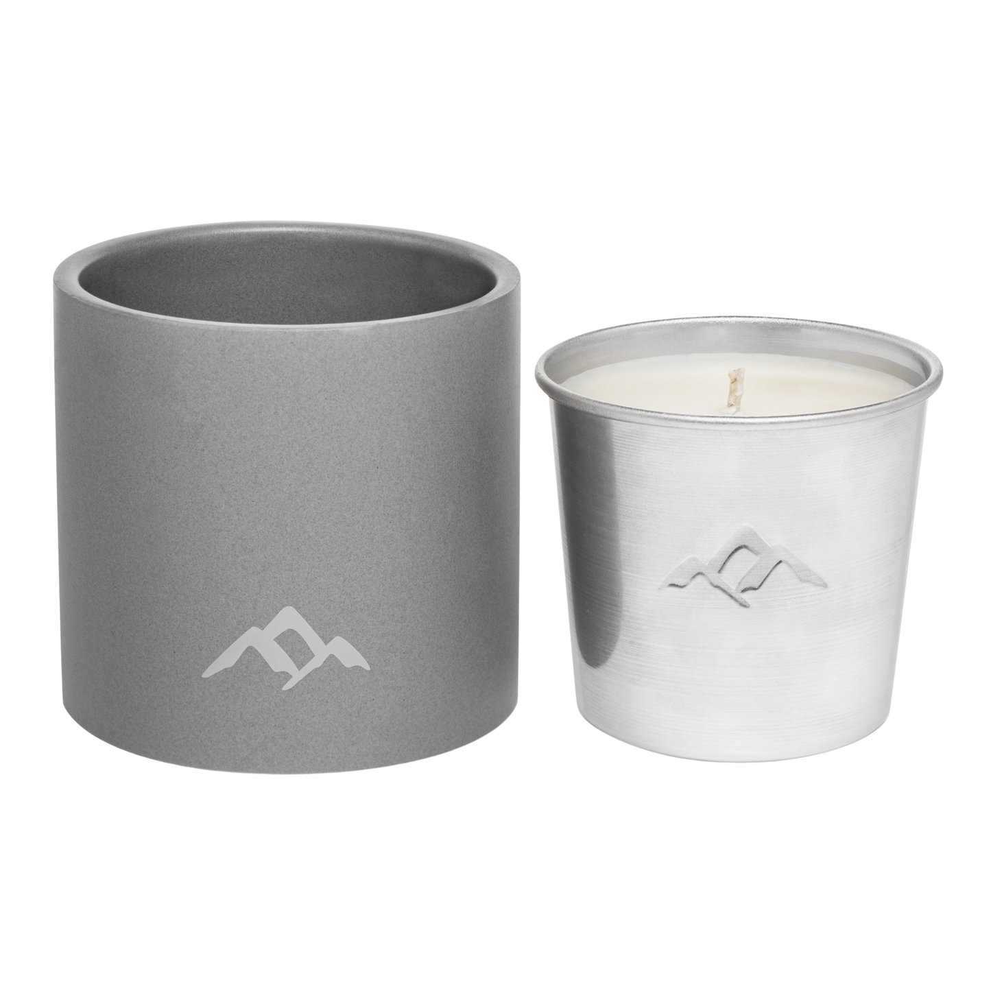 Refillable Mosquito Repellent Candle, Stone Grey (9oz) - Case of 6