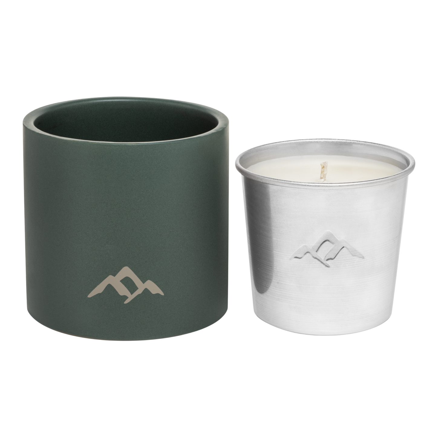 Refillable Mosquito Repellent Candle, Forest Green (9oz) - Case of 6