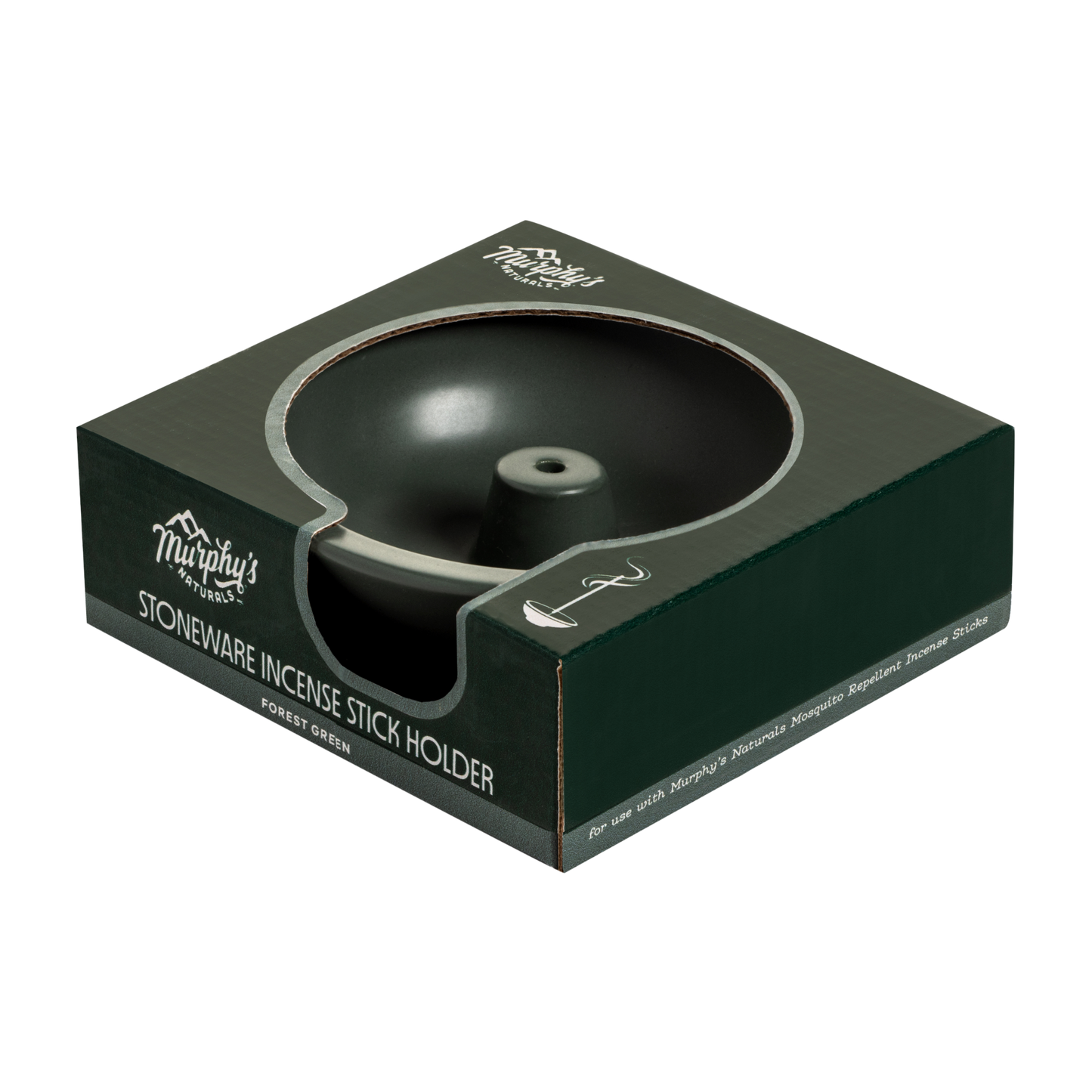 Incense Stick Holder, Forest Green - Case of 6