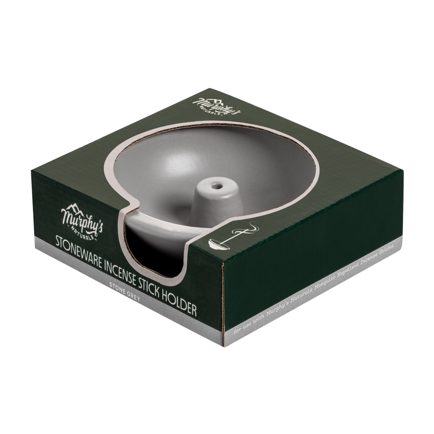 Incense Stick Holder, Stone Grey - Case of 6