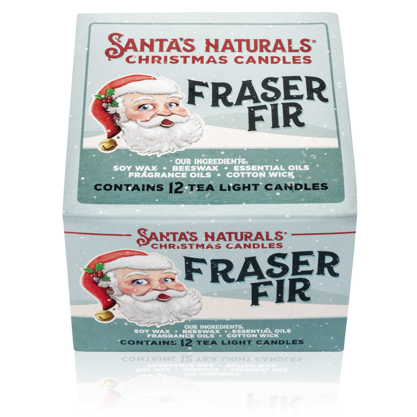 Santa's Naturals Fraser Fir Tea Light Candles 12 Count