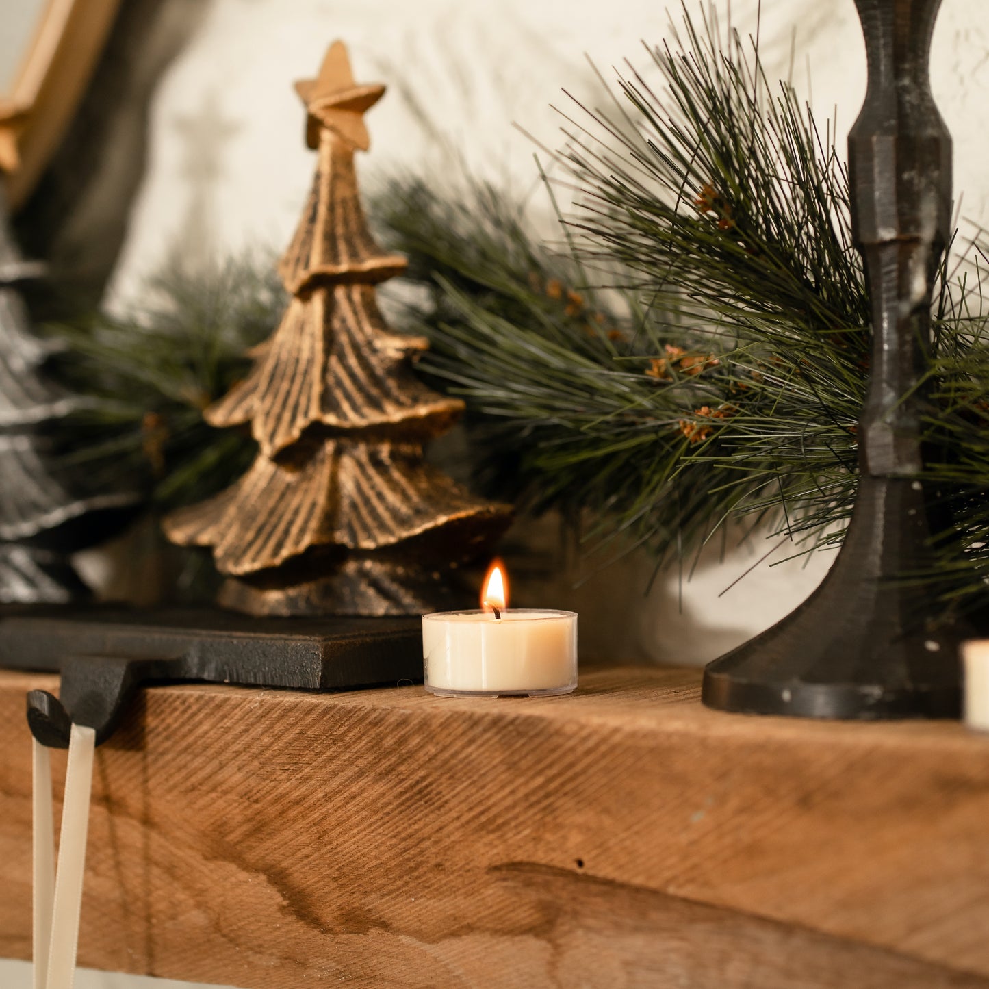 Santa's Naturals Fraser Fir Tea Light Candles 12 Count