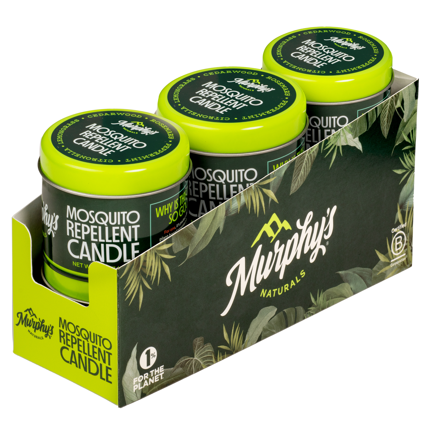 Mosquito Repellent 3.5oz Mini Candles - Display of 6