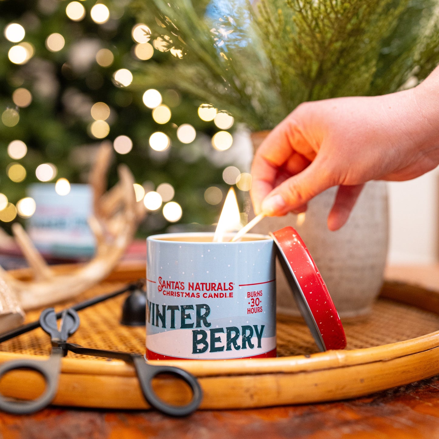 Santa's Naturals Winter Berry 9oz Candles Case of 6