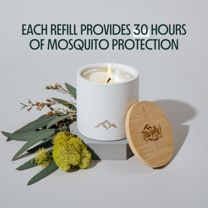 Refillable Mosquito Repellent Candle, Mixed Case of 6