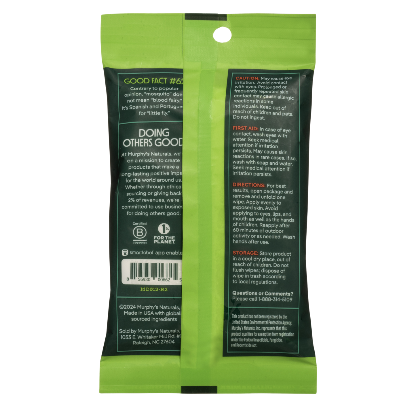 Mosquito Repellent Wipes (10ct) - Display of 6