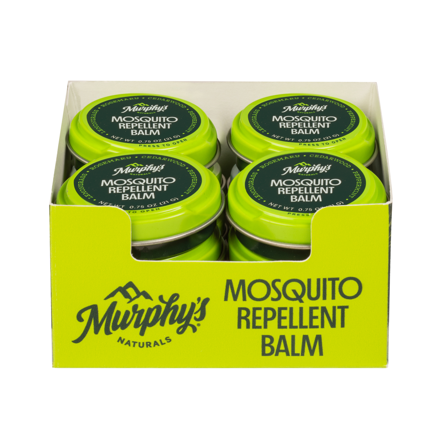 Mosquito Repellent Balm Tin (0.75oz) - Display of 12