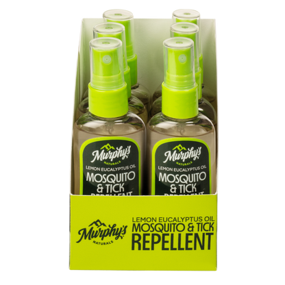 Lemon Eucalyptus Oil Mosquito and Tick Repellent Spray (2oz) - Display of 6