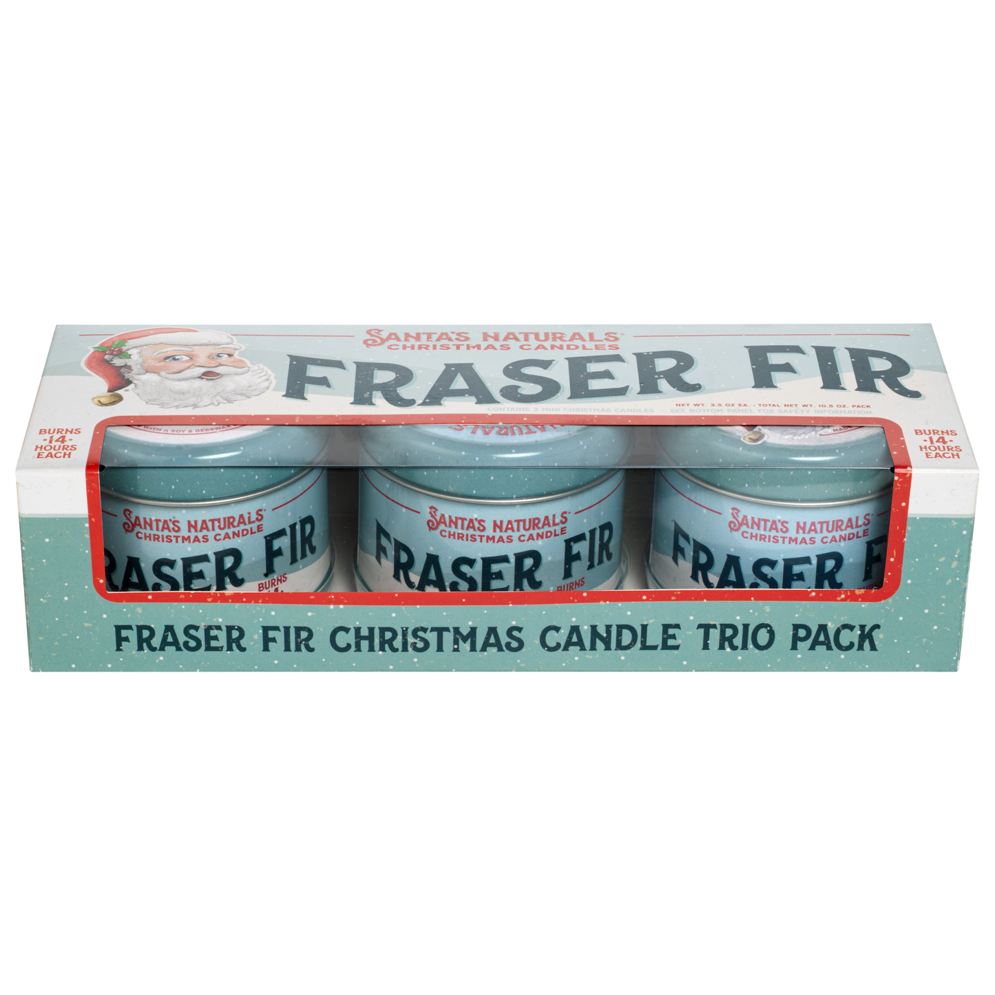 Santa's Naturals Fraser Fir Mini Trio Candle Set - Case of 6