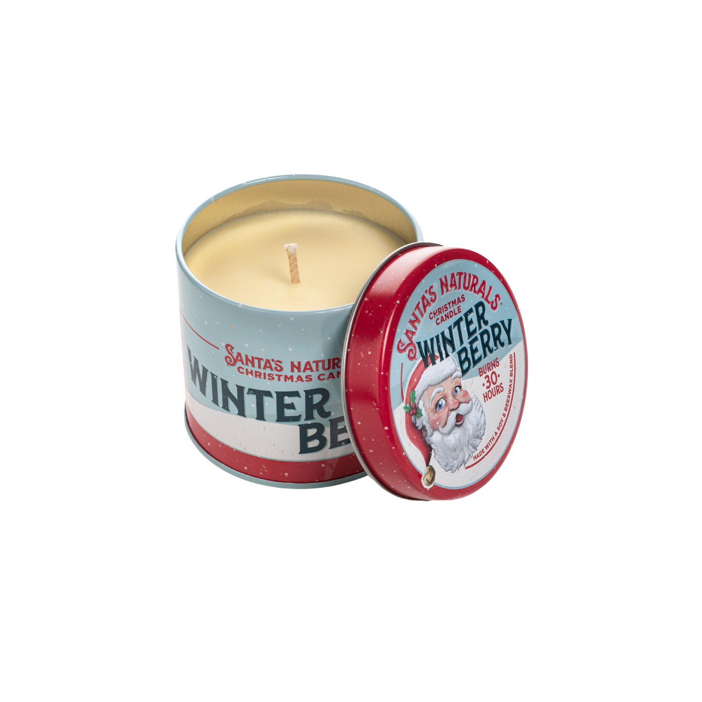 Santa's Naturals Winter Berry 9oz Candle - Case of 6 - Table Top Display
